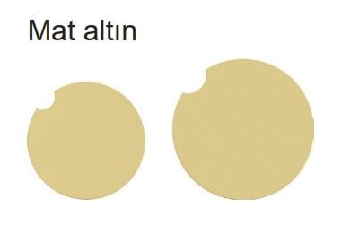 Hafele CITIUS FORTIUS Yedek Kapak Seti Mat Altın - 1. görsel | Aras Ankastre